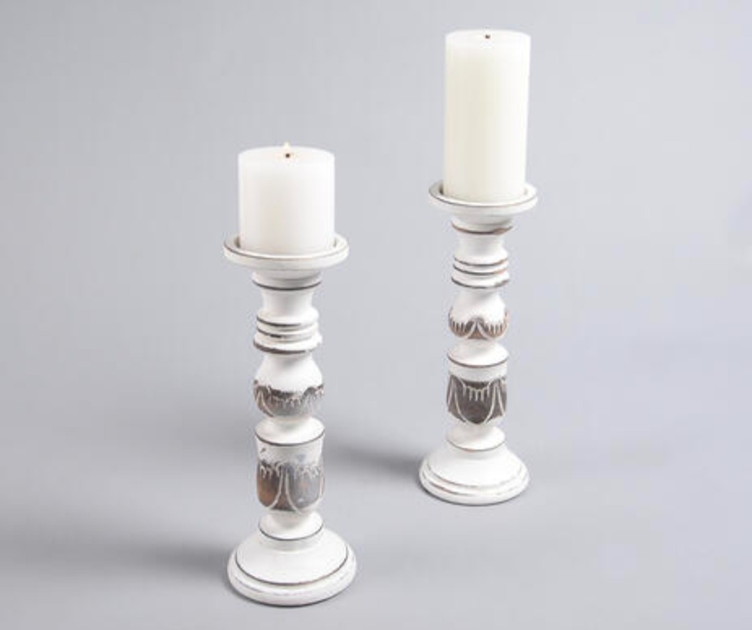 Wooden Candle Holders